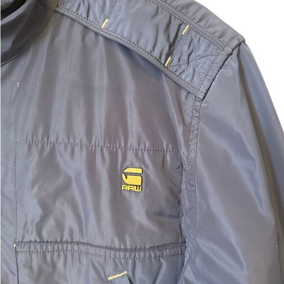 G-Star Raw Correctline Rank Jacket Lightweight Military Style Streetwear Blue  L - Picture 5 of 16